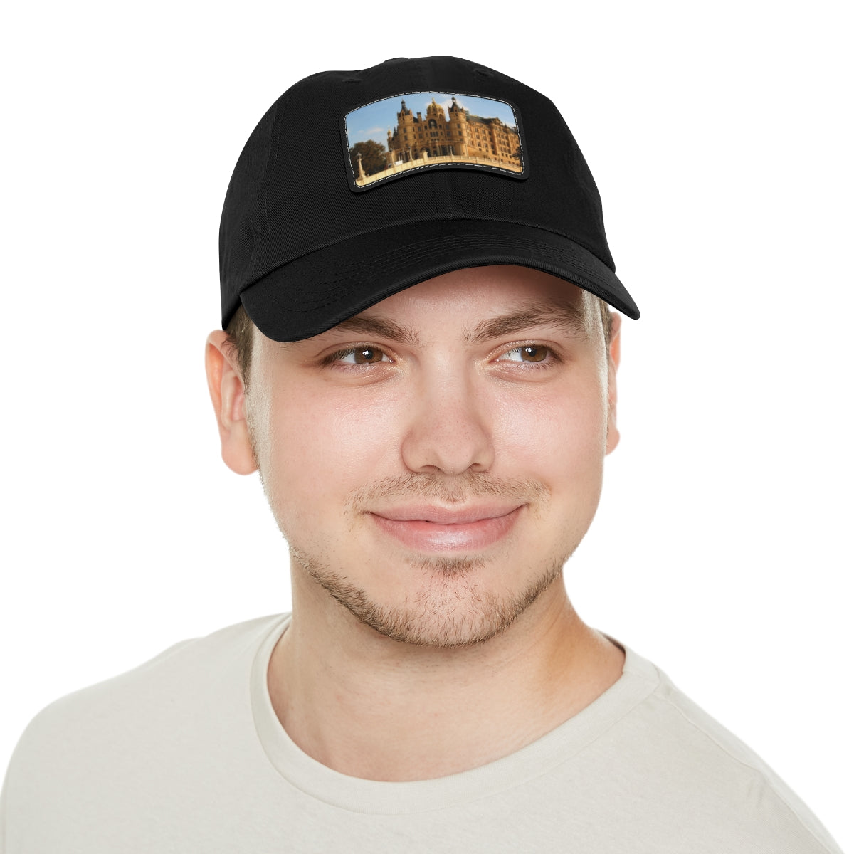 Castle Dad Hat with Leather Patch (Rectangle)