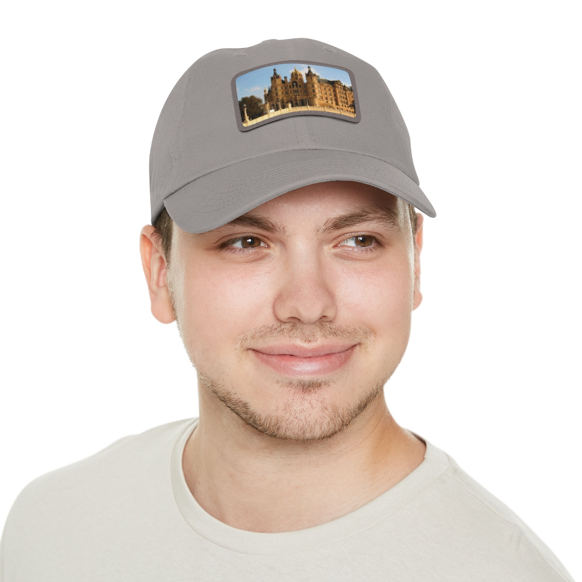 Castle Dad Hat with Leather Patch (Rectangle)