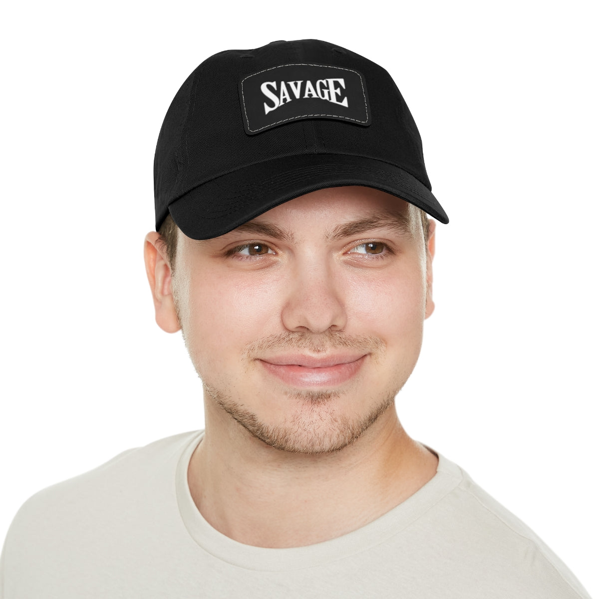 Savage Dad Hat with Leather Patch (Rectangle)