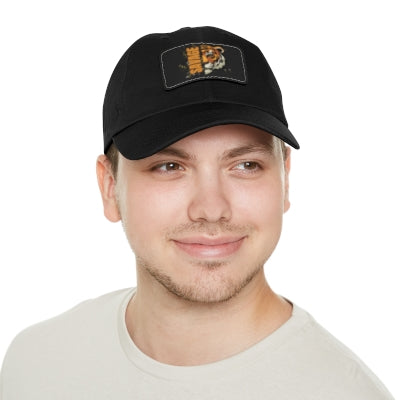 Savage Tiger Dad Hat with Leather Patch (Rectangle)