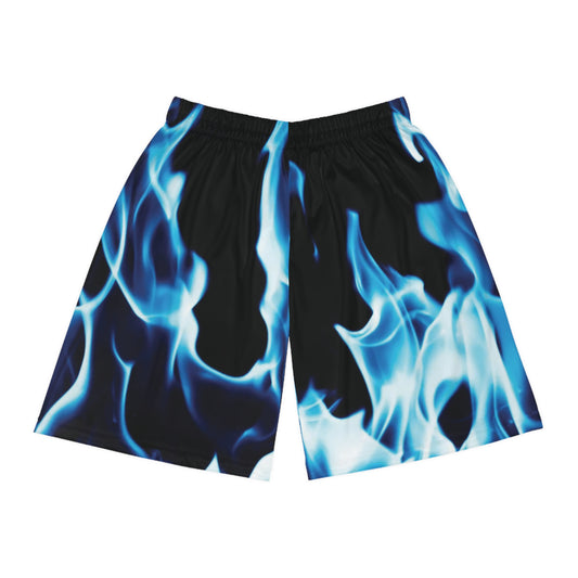 Blue Flame Basketball Shorts