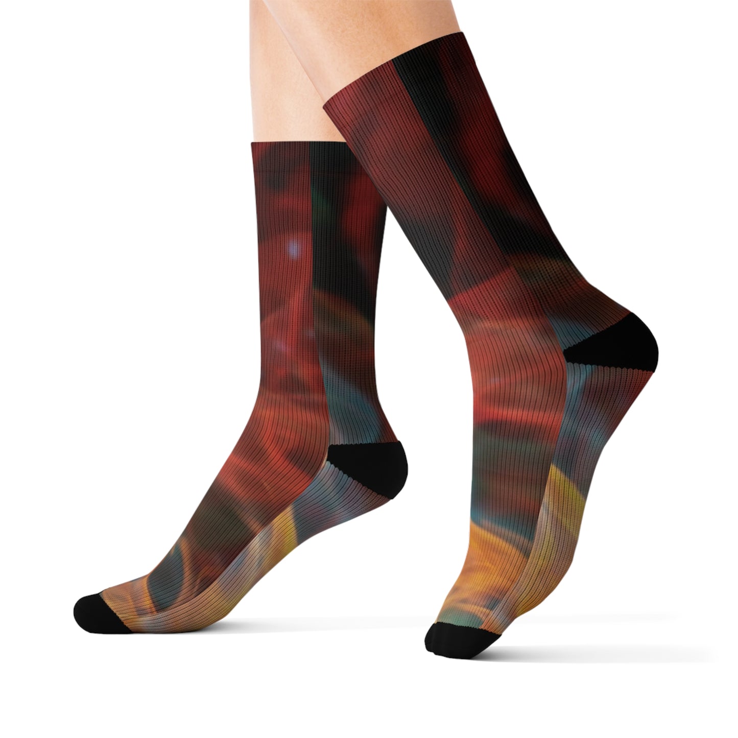 Fiery Sublimation Socks, Colorful Artistic Sock Gift, Unique Fashion Accessories for Men, Trendy Sock Collection, Cozy [...]
