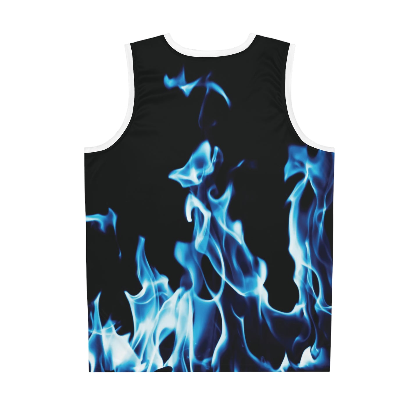 Flame Pattern Basketball Jersey