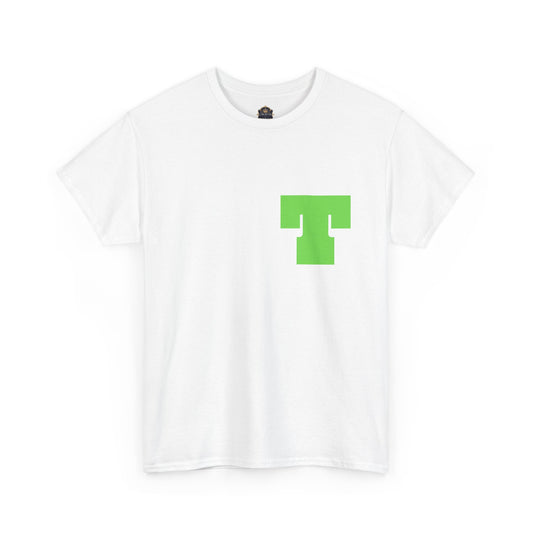 Unisex Heavy Cotton Tee with Bold Letter T | Casual Streetwear, Gift for Him/Her, Everyday Style, Birthday Apparel, Comfortable Tee