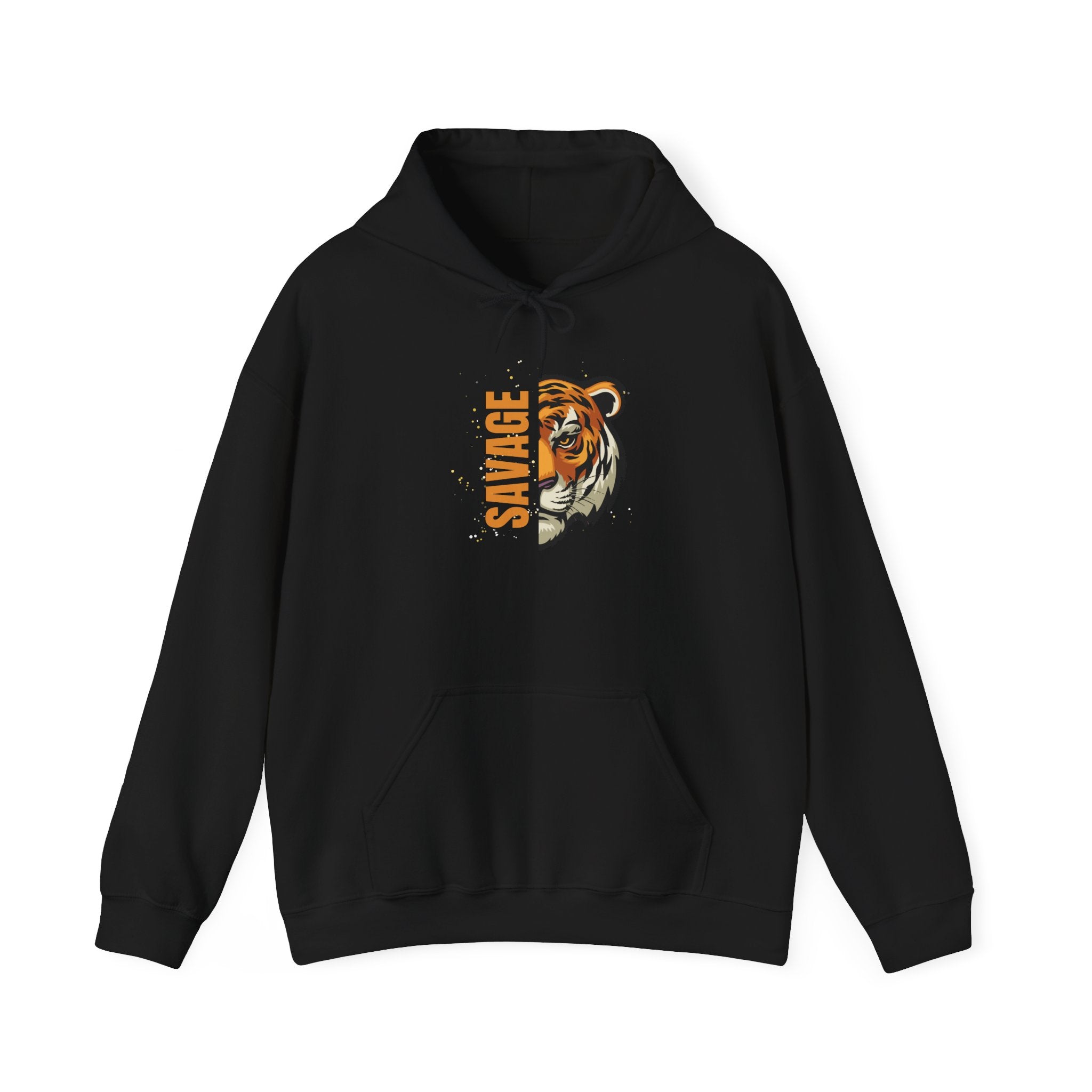 Savage Tiger Graphic Hoodie, Multiple Colors, Cotton
