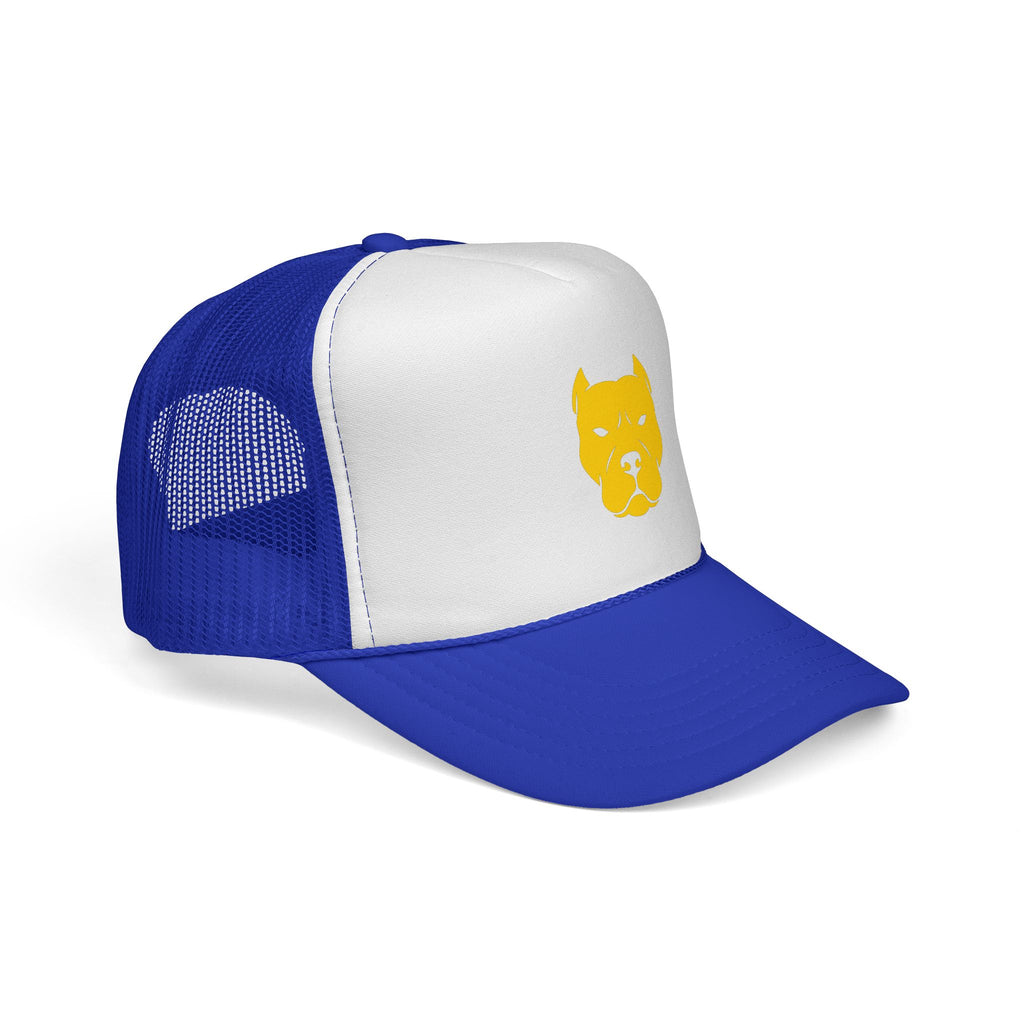 Gold Pitbull Silhouette Trucker Cap
