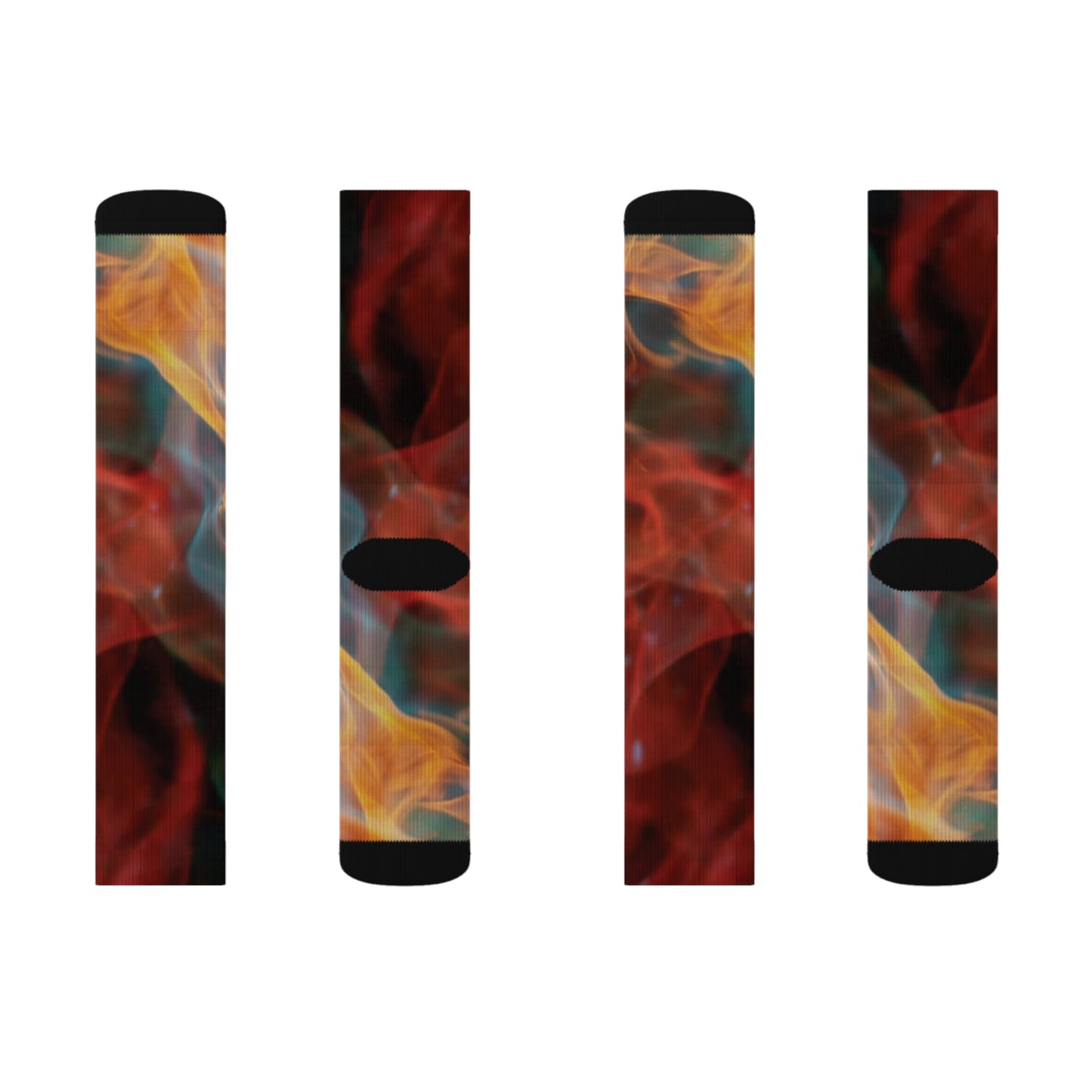 Fiery Sublimation Socks, Colorful Artistic Sock Gift, Unique Fashion Accessories for Men, Trendy Sock Collection, Cozy [...]