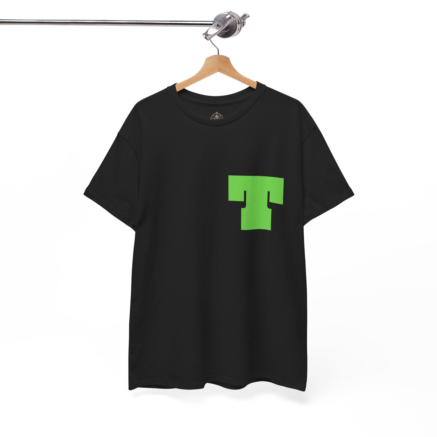 Unisex Heavy Cotton Tee with Bold Letter T | Casual Streetwear, Gift for Him/Her, Everyday Style, Birthday Apparel, Comfortable Tee