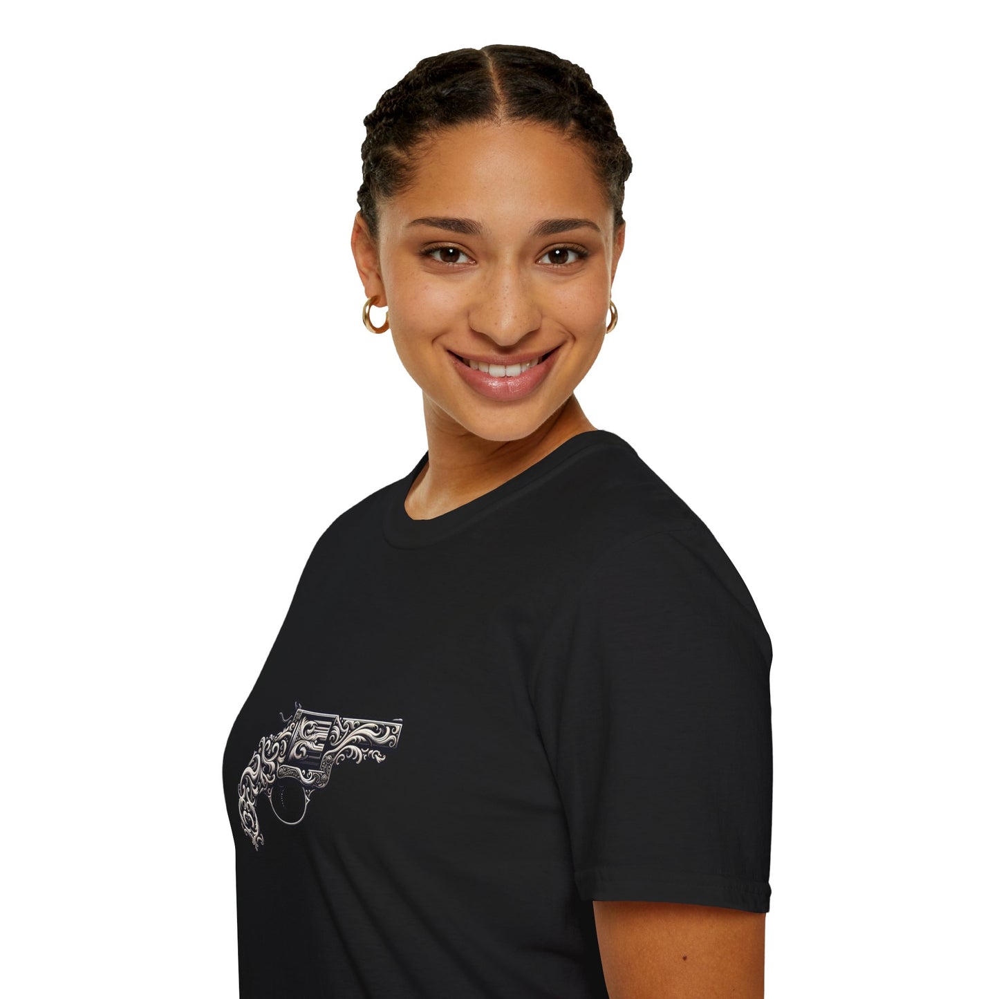 Vintage-Inspired Gun Graphic Unisex T-Shirt