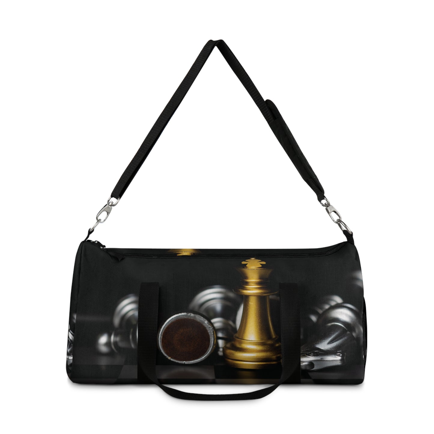 Chess-Themed Duffel Bag for Players, Sports Gear Bag, Travel Bag for Chess Lovers, Gym Duffle, Unique Gift for Gamers