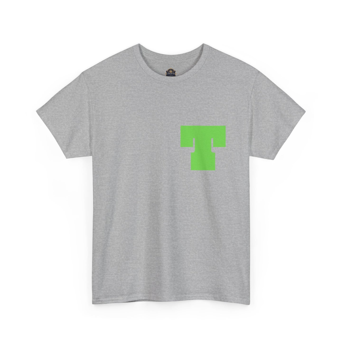 Unisex Heavy Cotton Tee with Bold Letter T | Casual Streetwear, Gift for Him/Her, Everyday Style, Birthday Apparel, Comfortable Tee