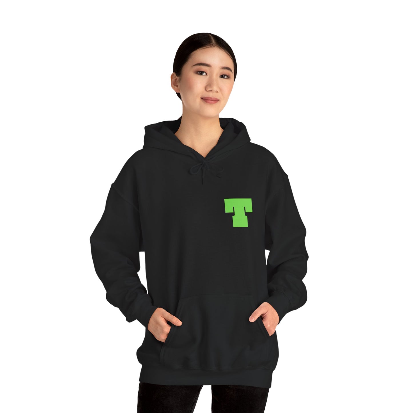 Unisex Heavy Blend™ Hooded Sweatshirt with Custom Green Letter, Cozy Sweatshirt, Casual Wear, Gift for Friends, Layering Hoodie, [...]