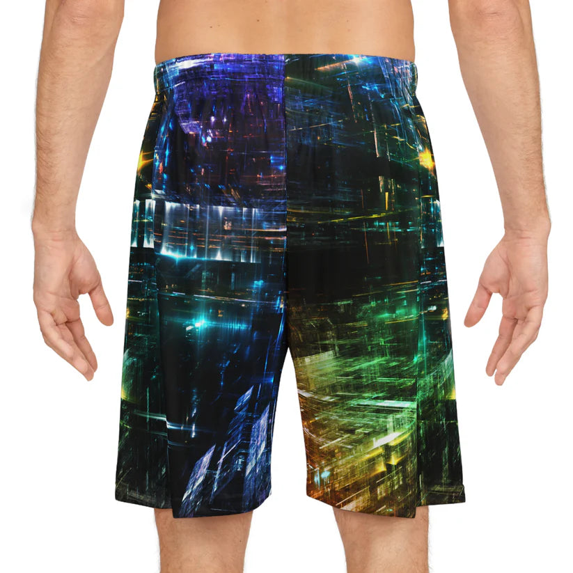 3D Lights Graphic Basketball Jersey & Shorts Bundle