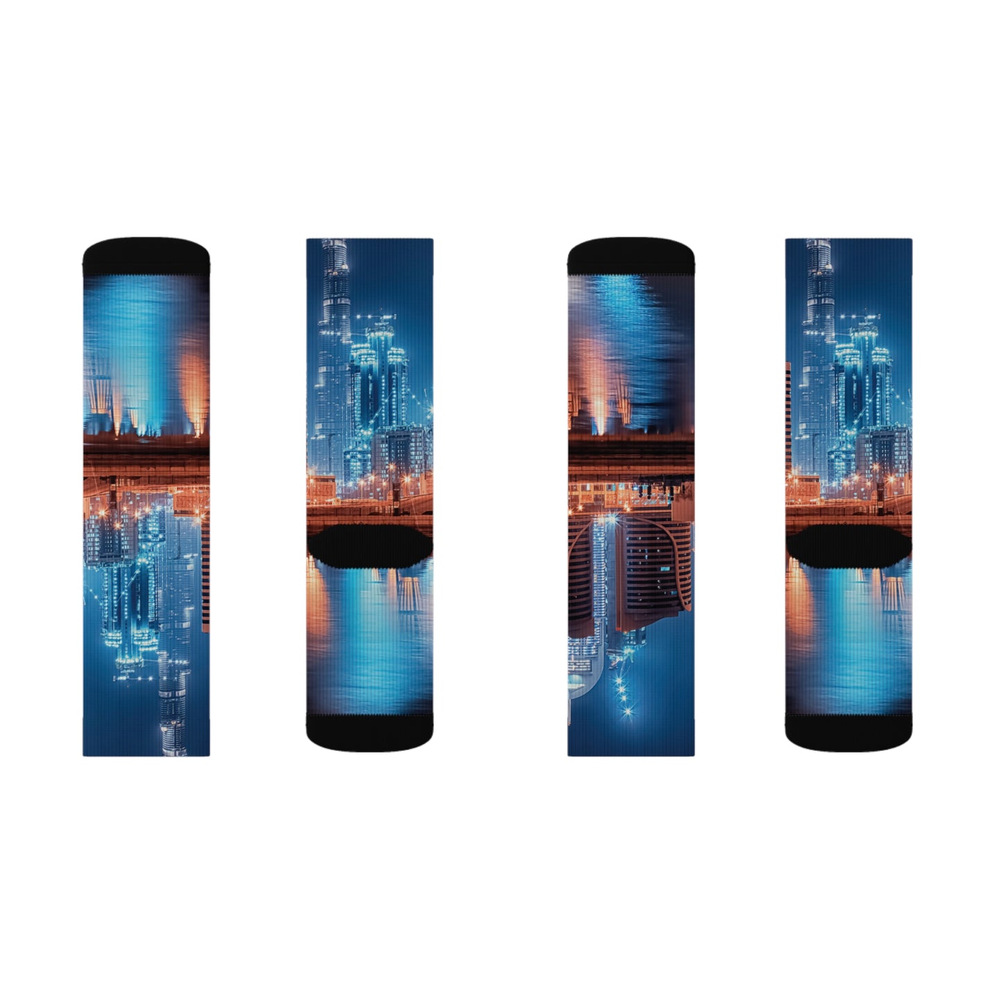 Dubai City Sublimation Socks
