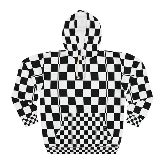 Checkerboard Pullover Hoodie