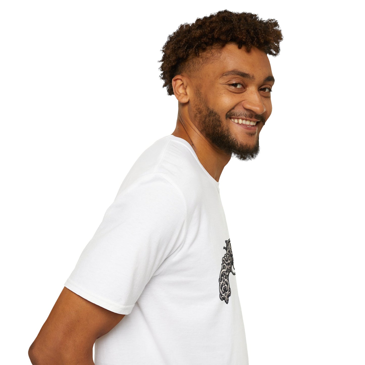 Vintage-Inspired Gun Graphic Unisex T-Shirt