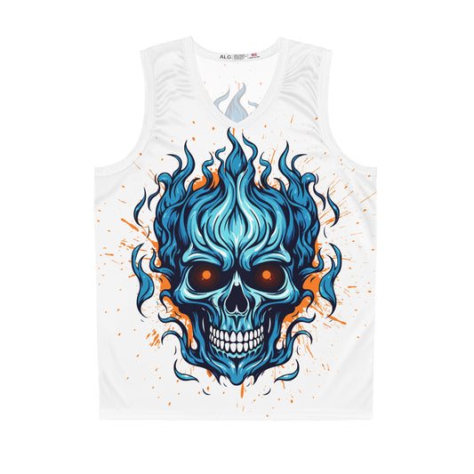 Skull Graphic Basketball Jersey