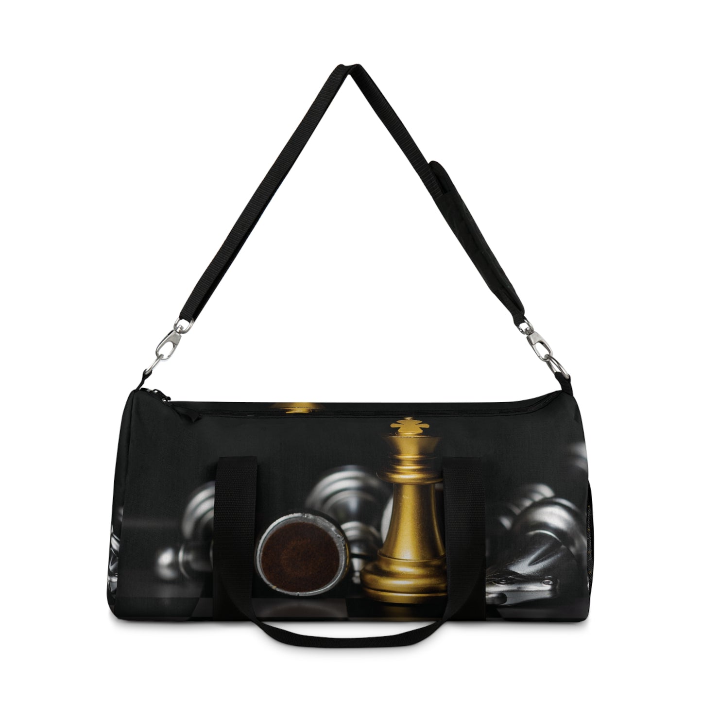 Chess-Themed Duffel Bag for Players, Sports Gear Bag, Travel Bag for Chess Lovers, Gym Duffle, Unique Gift for Gamers