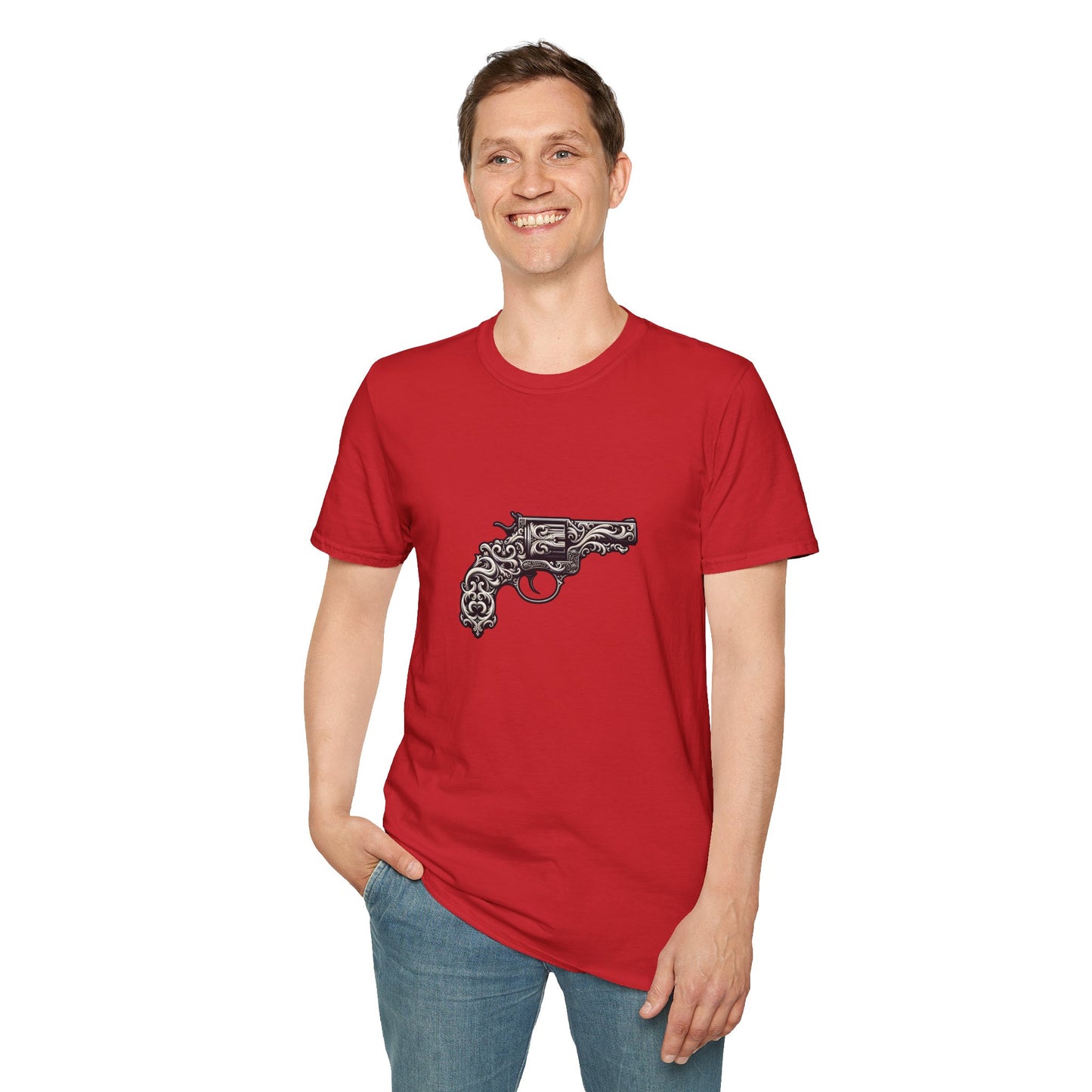 Vintage-Inspired Gun Graphic Unisex T-Shirt