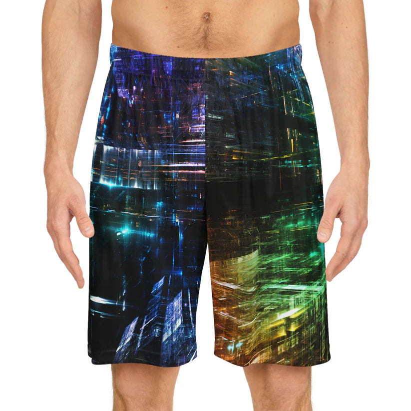 3D Lights Graphic Basketball Jersey & Shorts Bundle