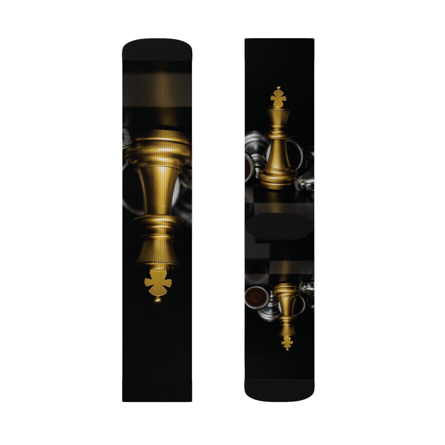 Chess Sublimation Socks - Bold Design for Game Enthusiasts