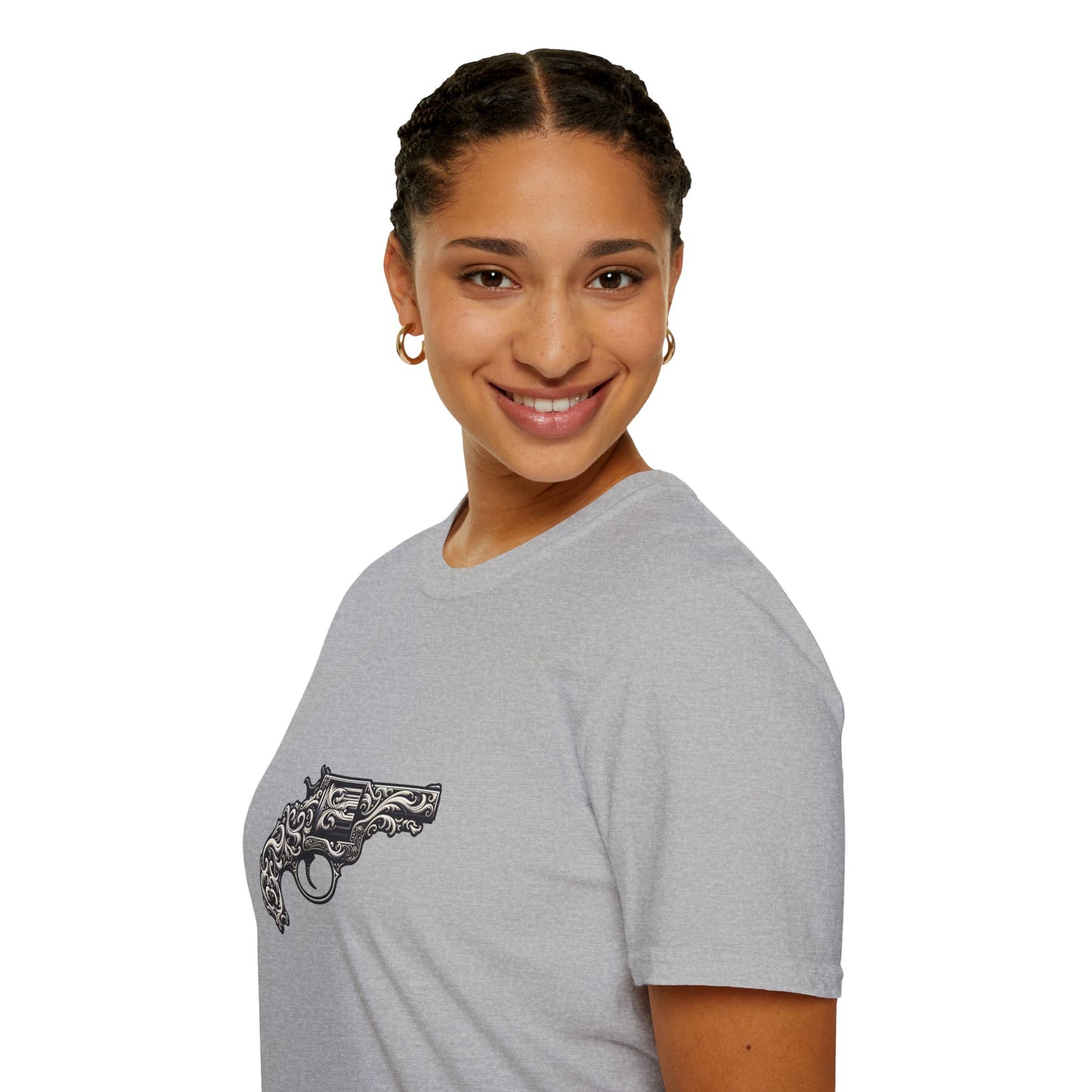Vintage-Inspired Gun Graphic Unisex T-Shirt
