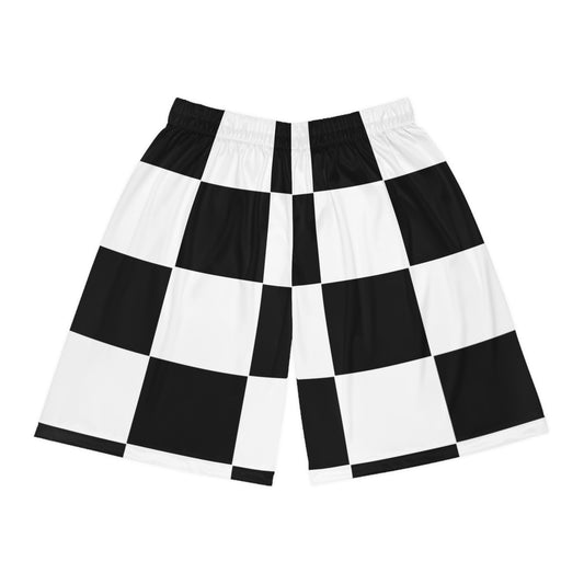 Stylish Checkerboard Basketball Shorts