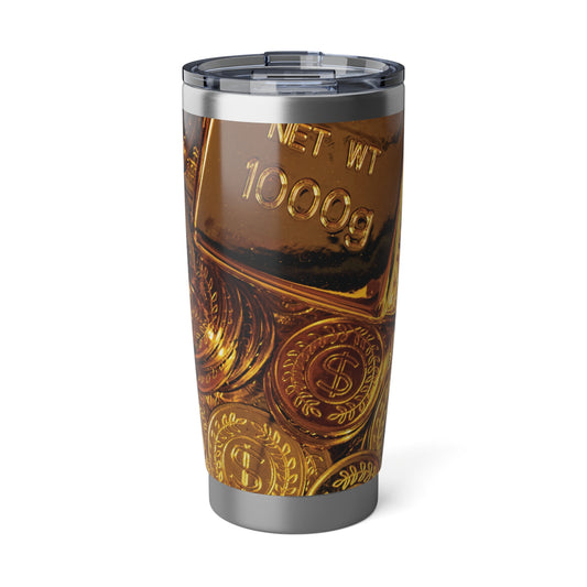 Vagabond Gold Coin 20oz Tumbler - Sleek Travel Mug for Adventure Seekers