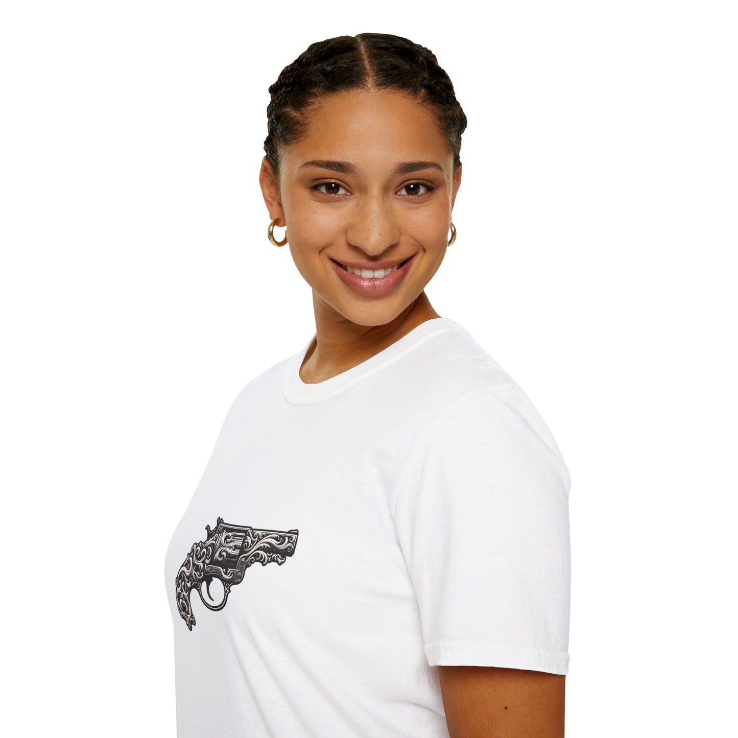 Vintage-Inspired Gun Graphic Unisex T-Shirt