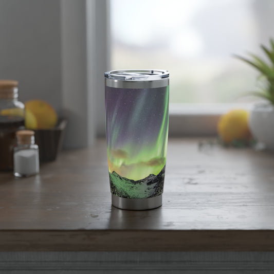 Aurora Borealis 20oz Tumbler - Travel Mug for Adventurers & Nature Lovers, Stainless Steel