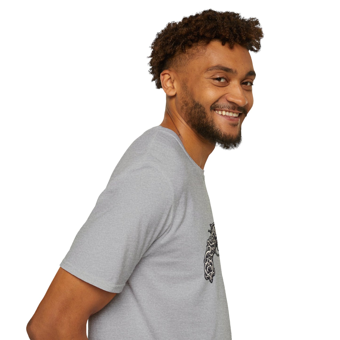 Vintage-Inspired Gun Graphic Unisex T-Shirt
