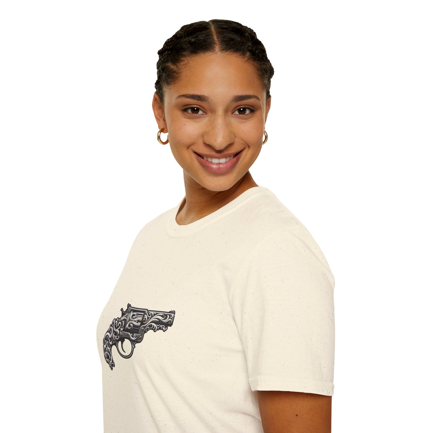 Vintage-Inspired Gun Graphic Unisex T-Shirt