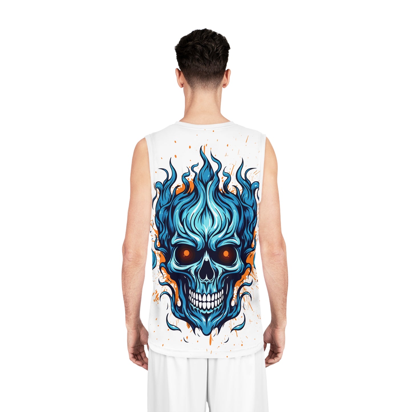Skull Graphic Basketball Jersey