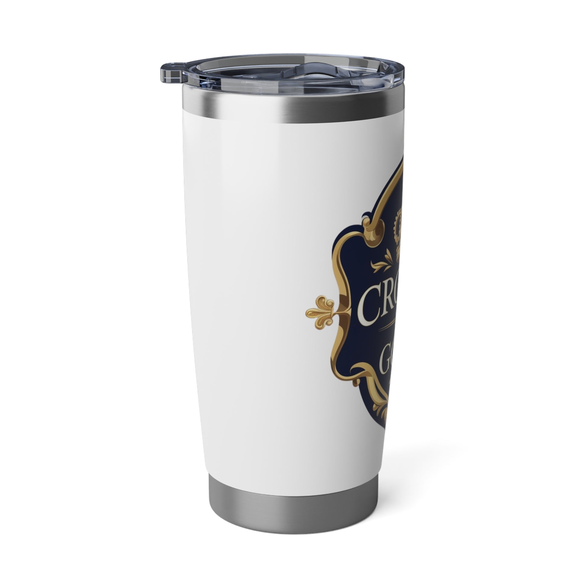 Gold Crown Vagabond Tumbler - Elegant Travel Mug for Coffee Lovers, Perfect for Gifting, Road Trips, or Home