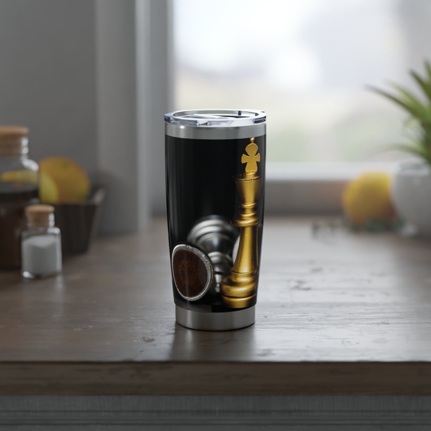 Stylish Chess Piece 20oz Tumbler - Perfect for Gamers & Chess Enthusiasts