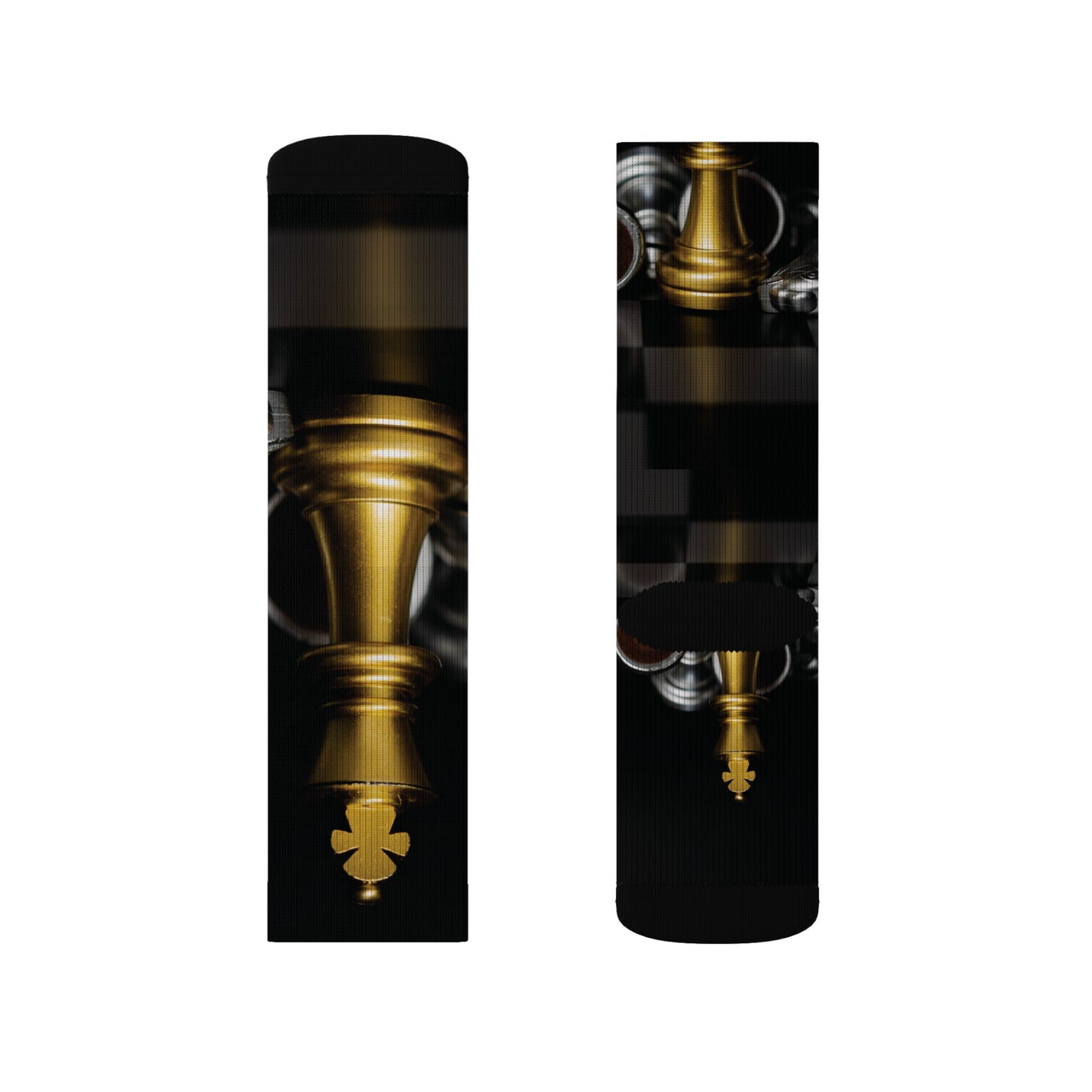 Chess Sublimation Socks - Bold Design for Game Enthusiasts