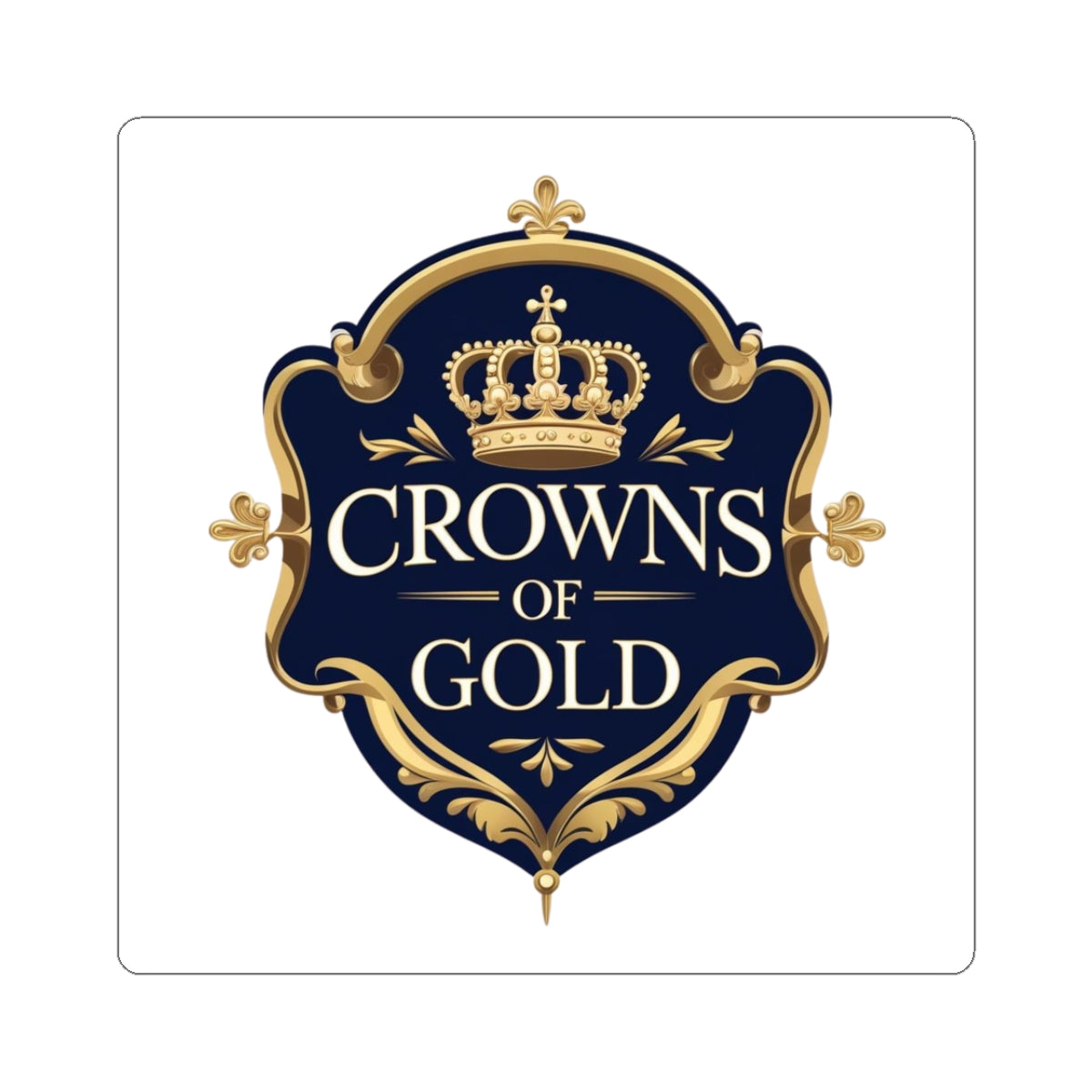 Crowns of Gold Kiss-Cut Sticker