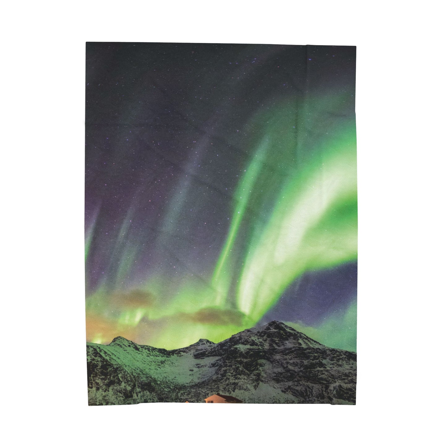 Northern Lights Velveteen Plush Blanket