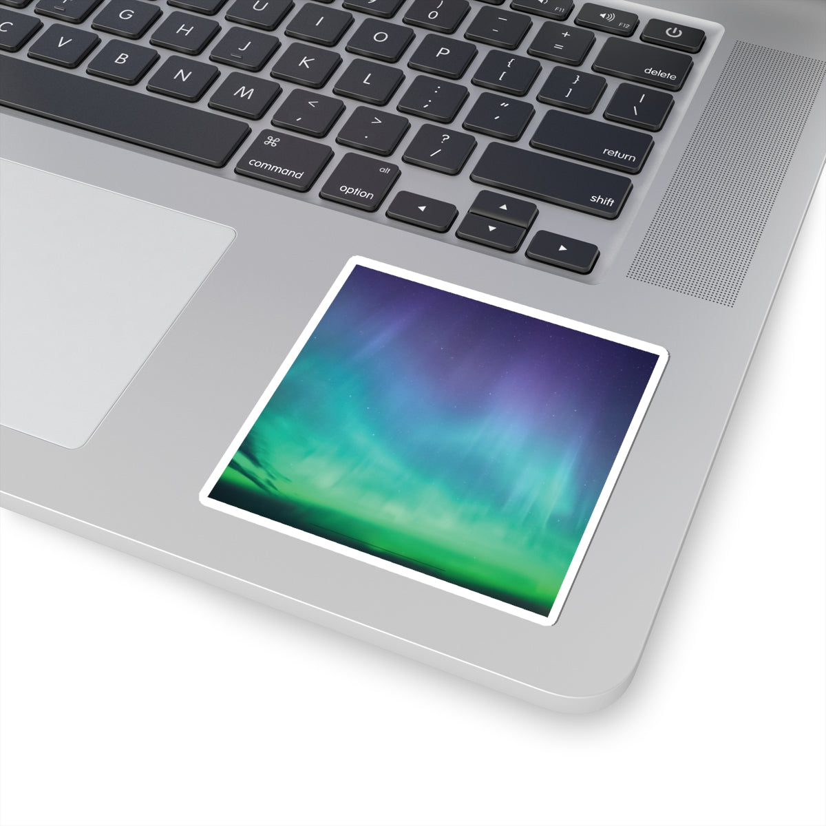 Aurora Borealis Kiss-Cut Stickers - Vibrant Northern Lights Decals for Laptops & Decor