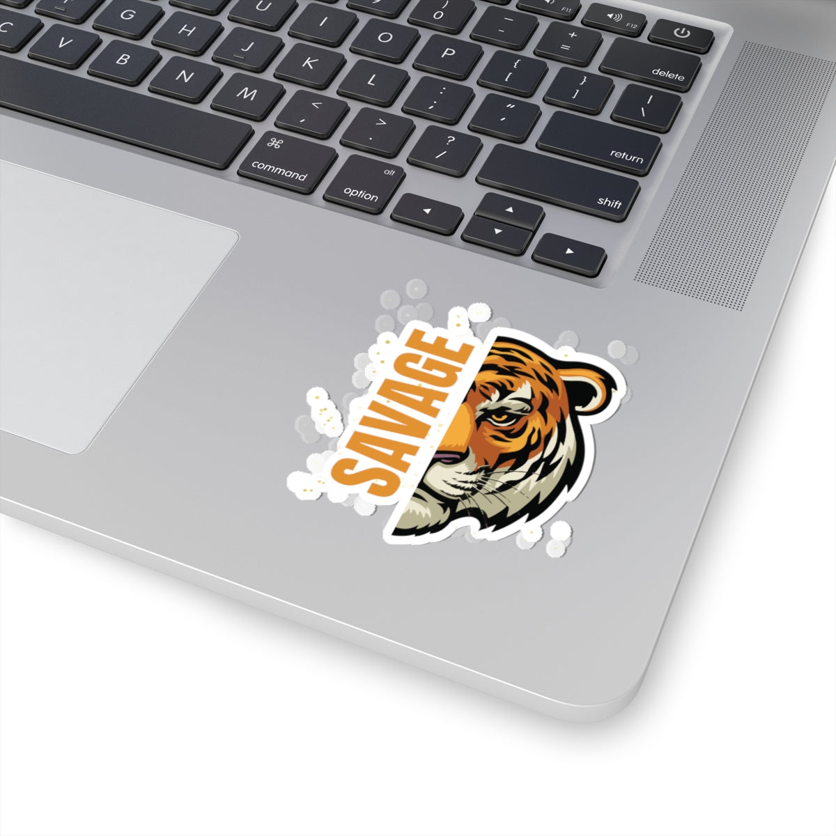 Savage Tiger Kiss-Cut Stickers - Bold Animal Design for Personalization and Gifts