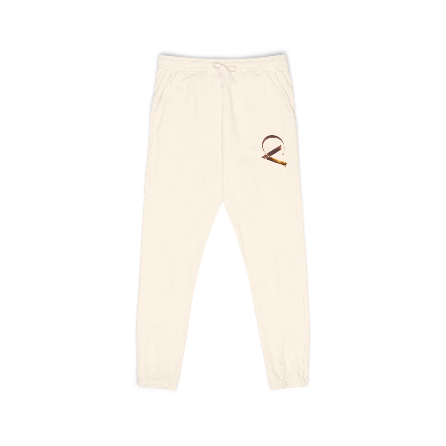 Embroidered CV Sweatpants — Cozy Garment-Dyed Fleece Joggers