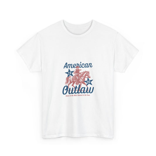 American Outlaw Unisex Heavy Cotton Tee, Casual Graphic Tee, Birthday Gift, Vintage Style T-Shirt, Western Theme Apparel, Comfortable [...]
