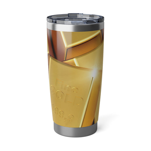 Vagabond Gold Bar Tumbler - 20oz Insulated Travel Mug for Luxury Drinkware