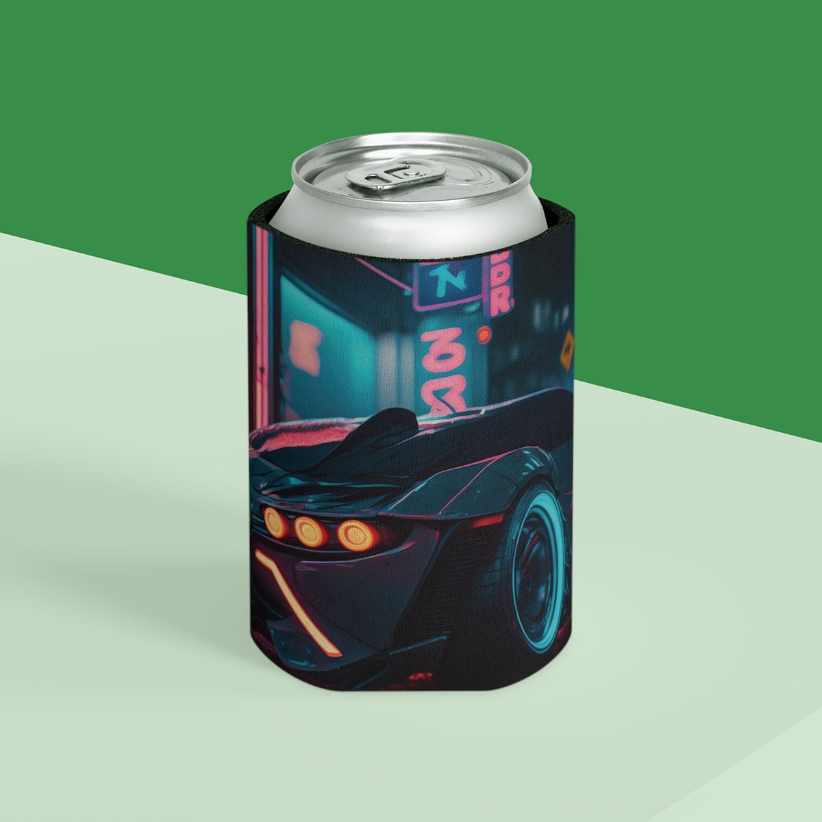 Neon Car Can Cooler